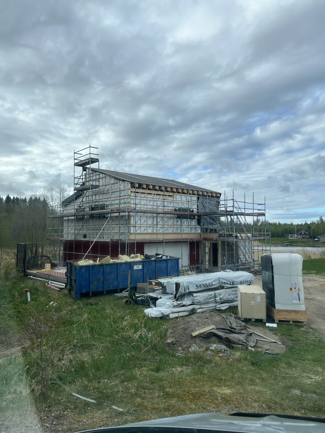 Husstomme under resning